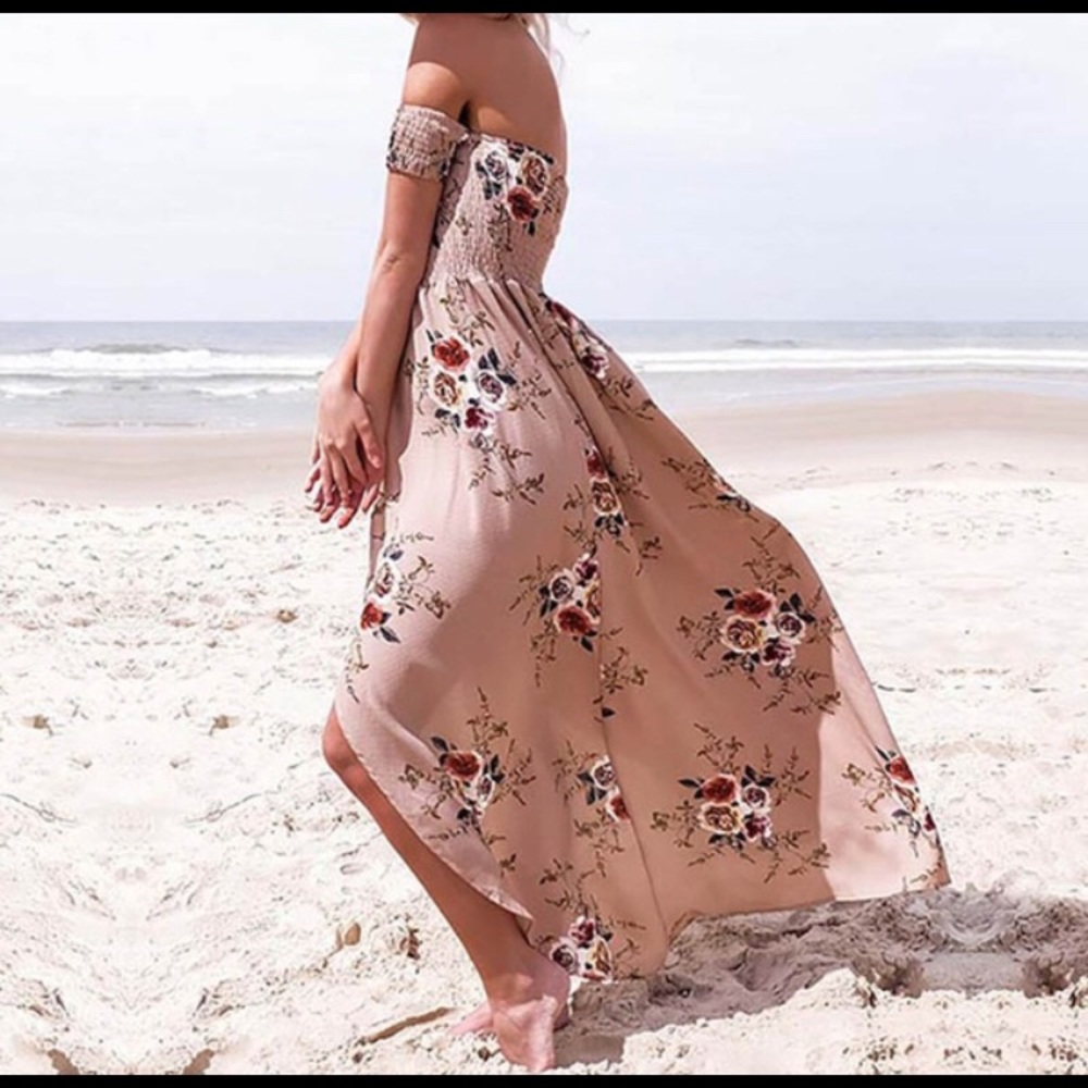 Off the shoulder floral dress